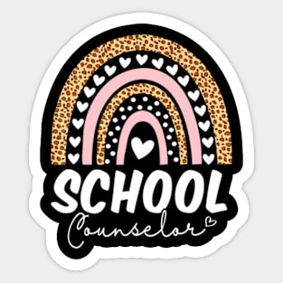 School Counselor  Leopard Back To School Sticker